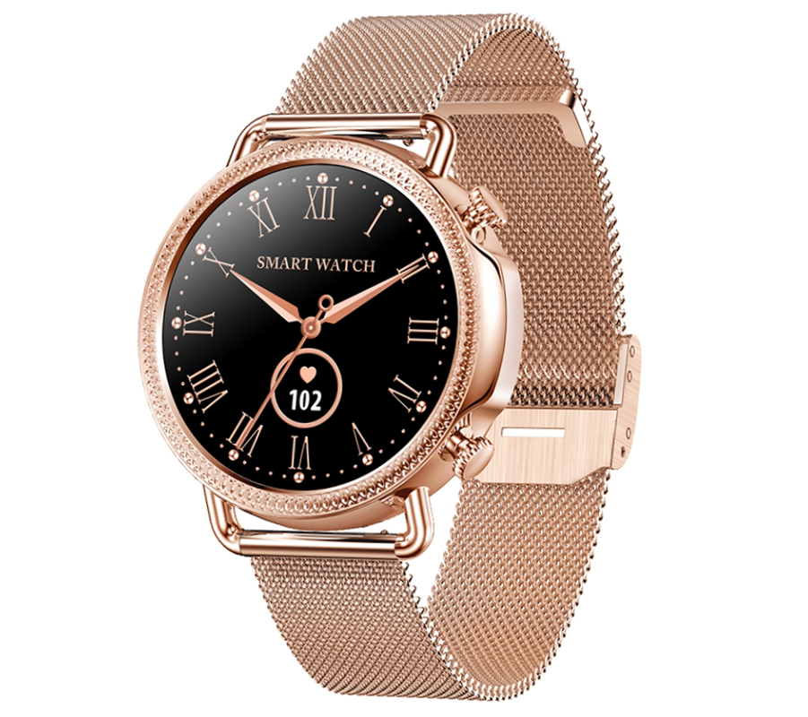 zegarek SMARBN090 Smartwatch Rubicon RNBE74 różowe złoto damski z krokomierz Smartwatch - miniatura 3