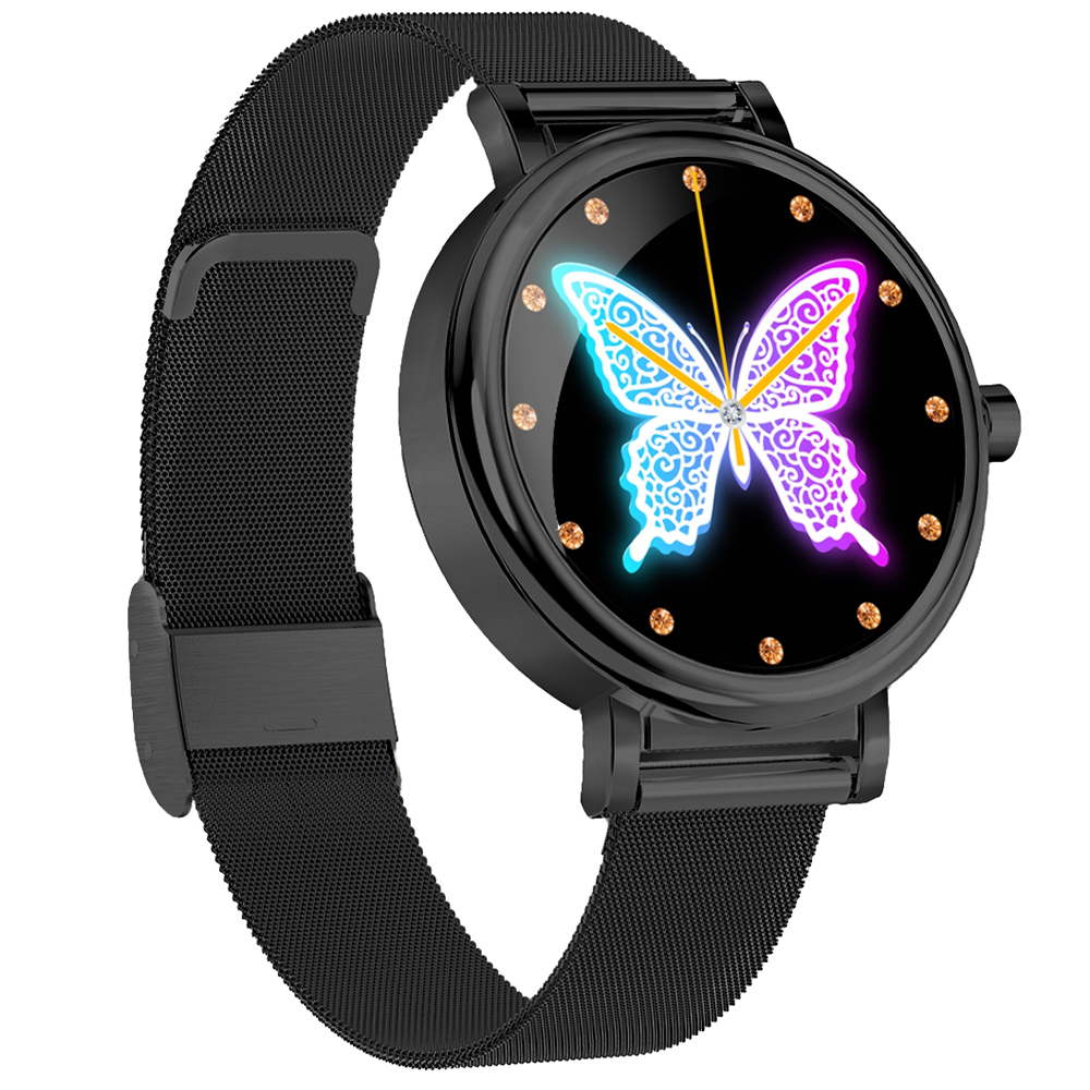 zegarek SMARUB095 Smartwatch Rubicon RNBE64 czarny damski z krokomierz Smartwatch