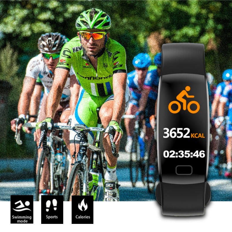 zegarek SMARUB117 Smartwatch RNCE80 niebieski męski z krokomierz Smartband - miniatura 3