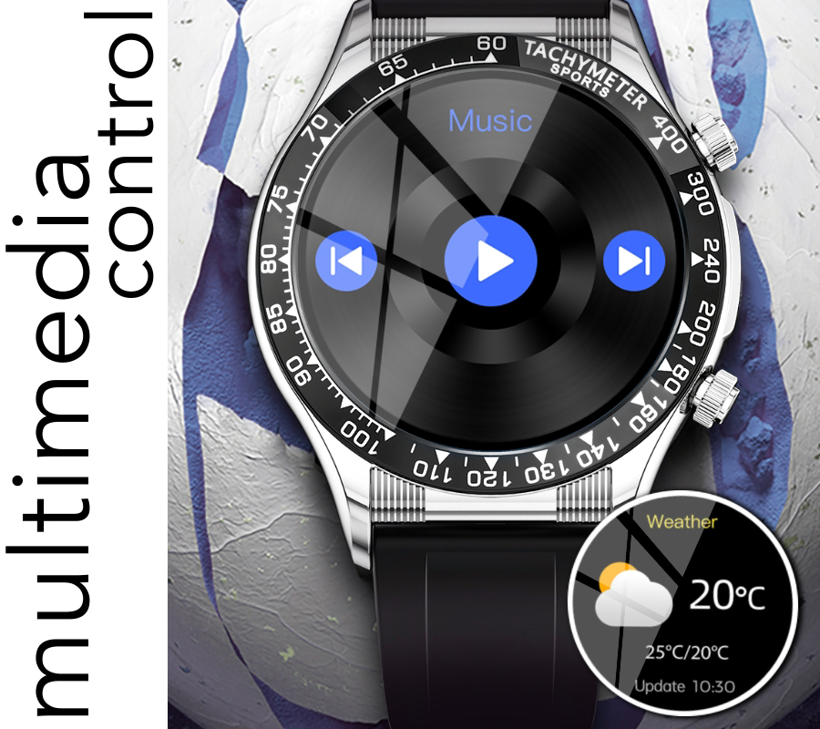 zegarek SMARUB175 srebrny Smartwatch - miniatura 7