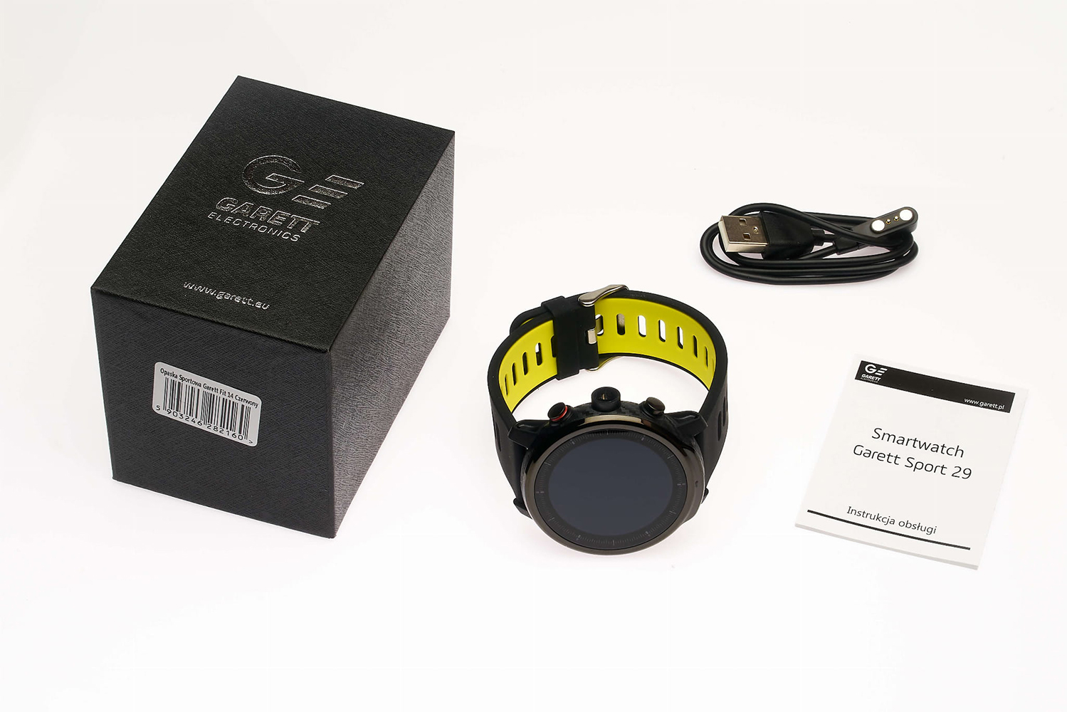 Garett 5903246282269 Smartwatch Garett Sport 29 Żółty zegarek sportowy Męskie - miniatura 4