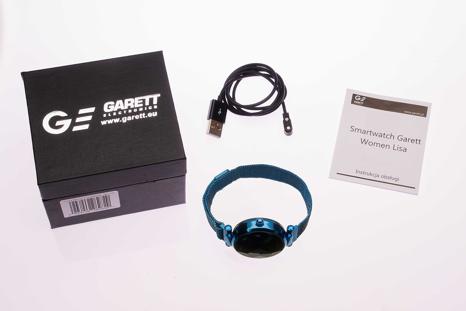 Garett 5903246282818 Smartwatch Garett Women Lisa Niebieski zegarek sportowy Damskie
