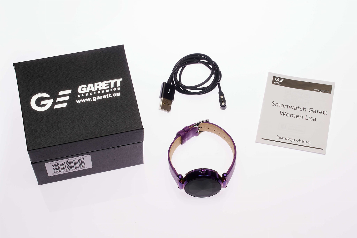 Garett 5903246282849 Smartwatch Garett Women Lisa Fioletowy zegarek sportowy Damskie - miniatura 4