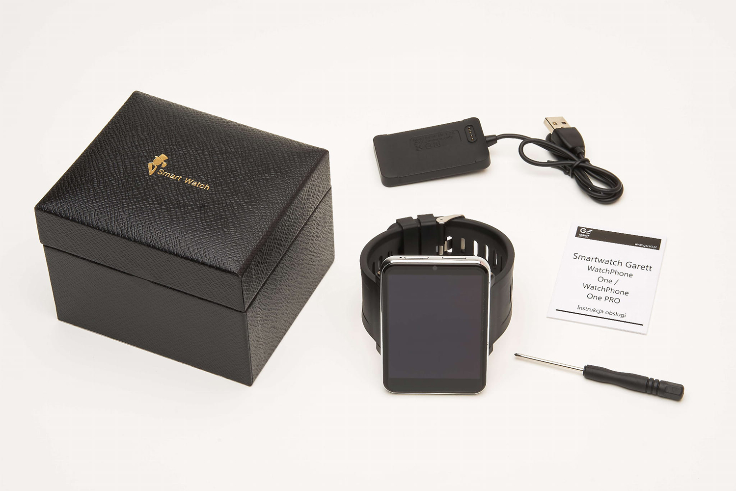 Garett 5903246287042 Smartwatch Garett Watchphone One RT Srebrny zegarek sportowy Męskie - miniatura 4