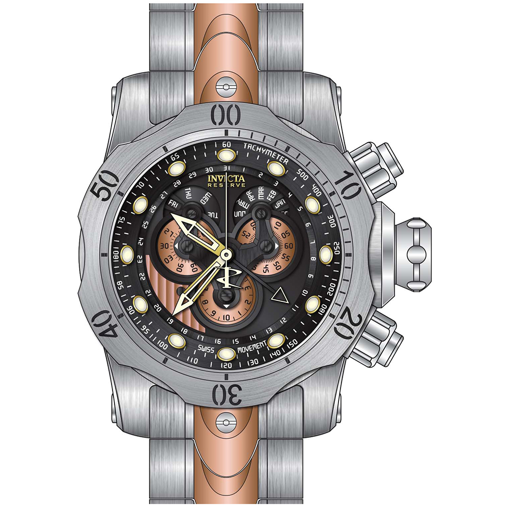 zegarek Invicta 32099 RESERVE VENOM męski z tachometr Reserve - miniatura 3