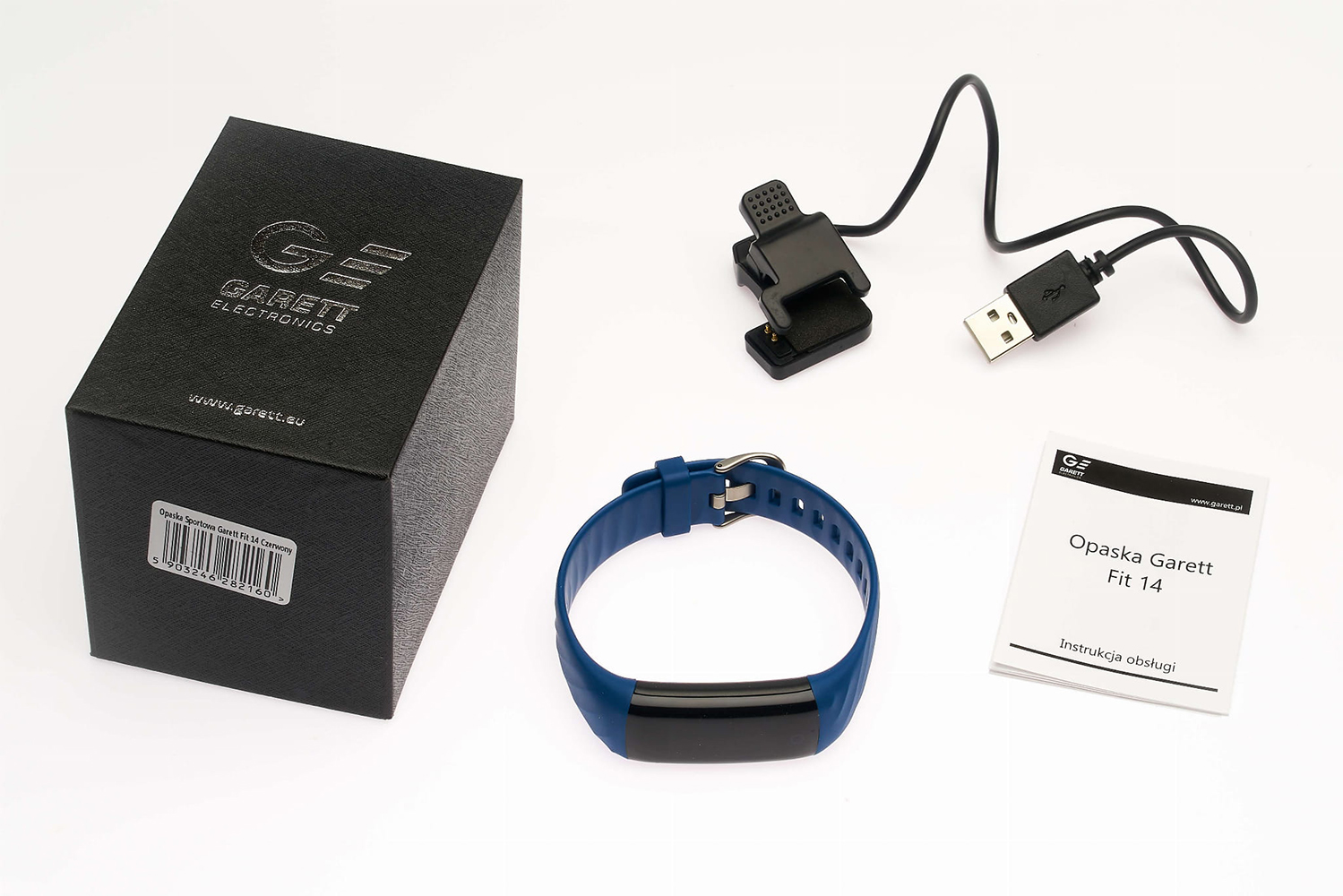 Garett 5903246282177 Smartband Opaska Sportowa Garett Fit 14 Niebieski zegarek sportowy Smartbandy - Opaski sportowe - miniatura 4