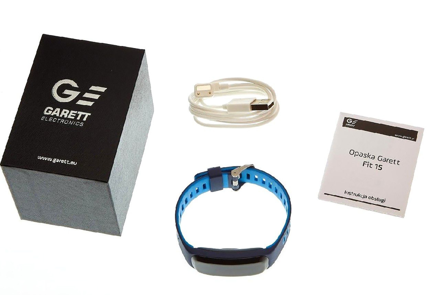 Garett 5906395193998 Smartband Opaska Sportowa Garett Fit 15 Niebieski zegarek sportowy Smartbandy - Opaski sportowe - miniatura 4