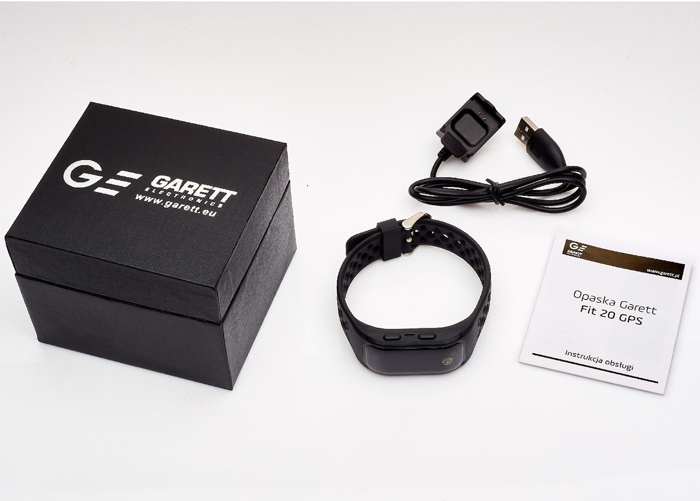 Garett 5906874848746 Smartband Opaska Sportowa Garett Fit 20 GPS Czarny zegarek sportowy Smartbandy - Opaski sportowe - miniatura 4