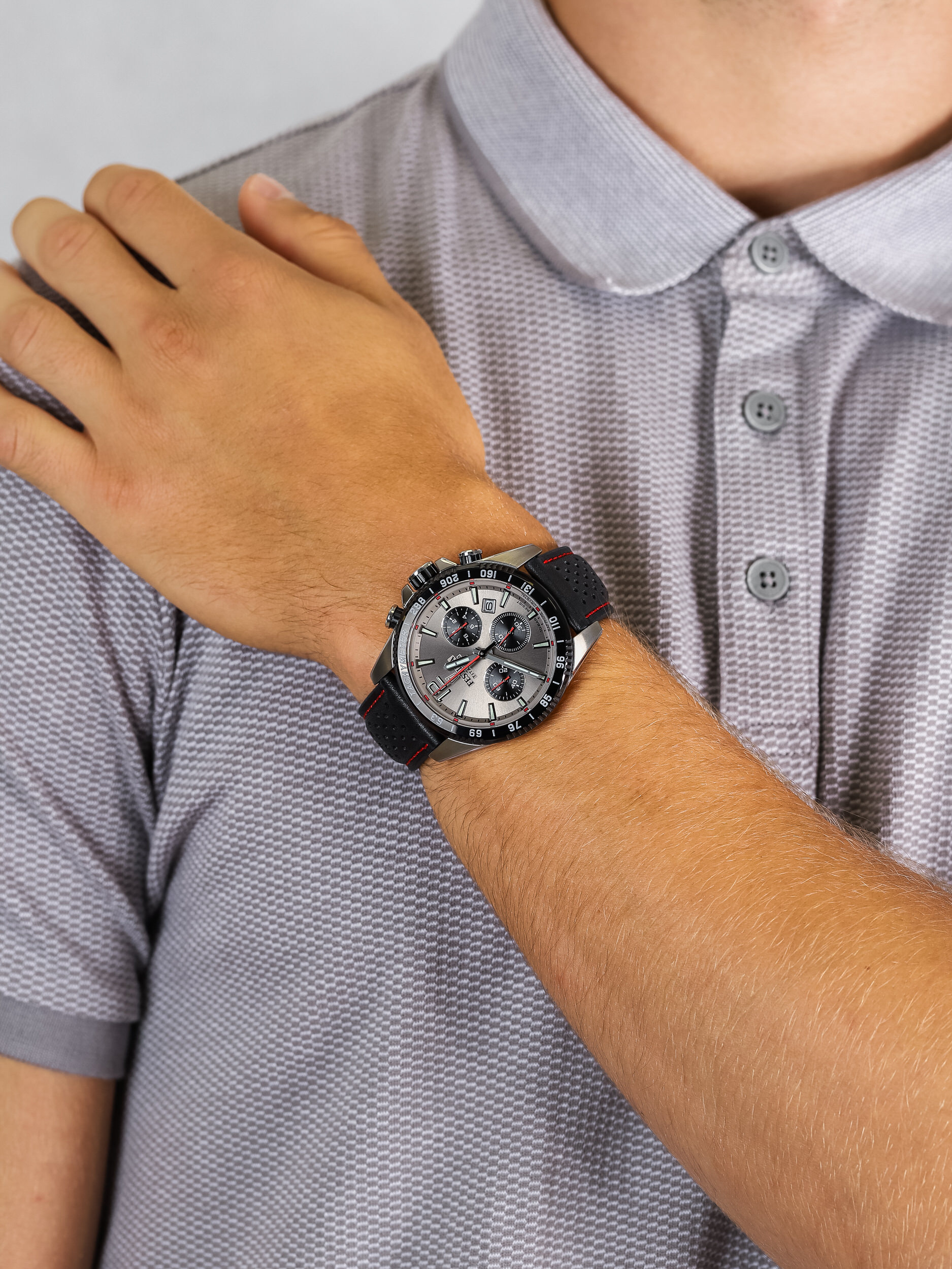 zegarek Festina F20521-3 Titanium Sport Chrono Sapphire męski z tachometr Titanium - miniatura 3
