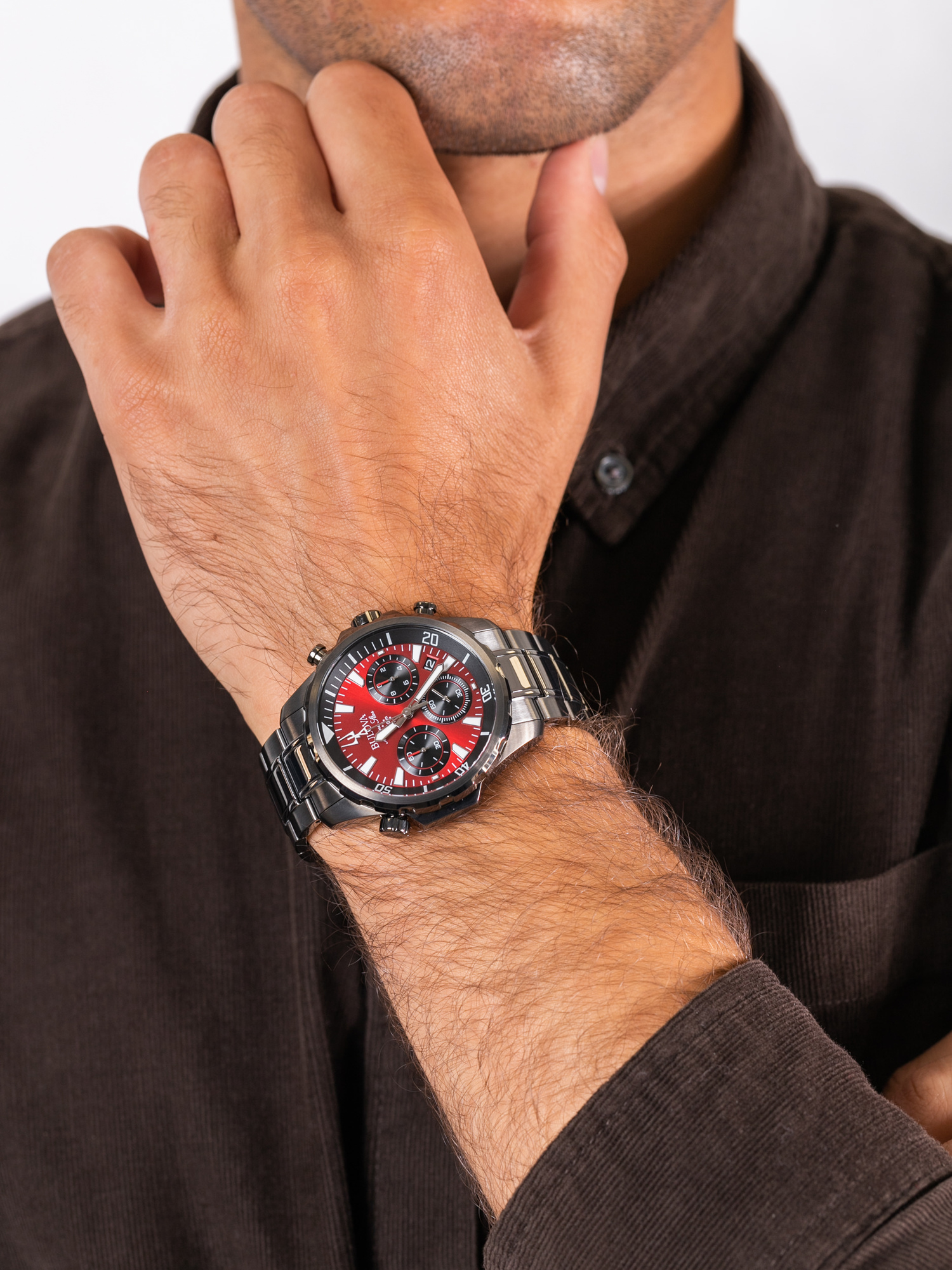 zegarek Bulova 98B350 męski z chronograf Marine Star - miniatura 3