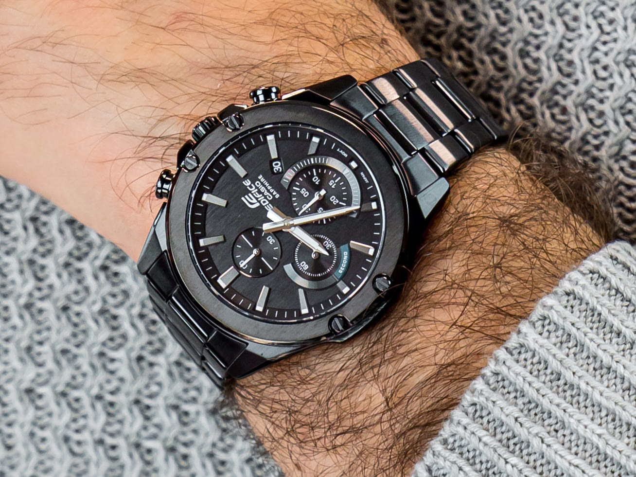Edifice EFR-S567DC-1AVUEF Slim Sapphire Chrono zegarek sportowy EDIFICE Momentum - miniatura 4