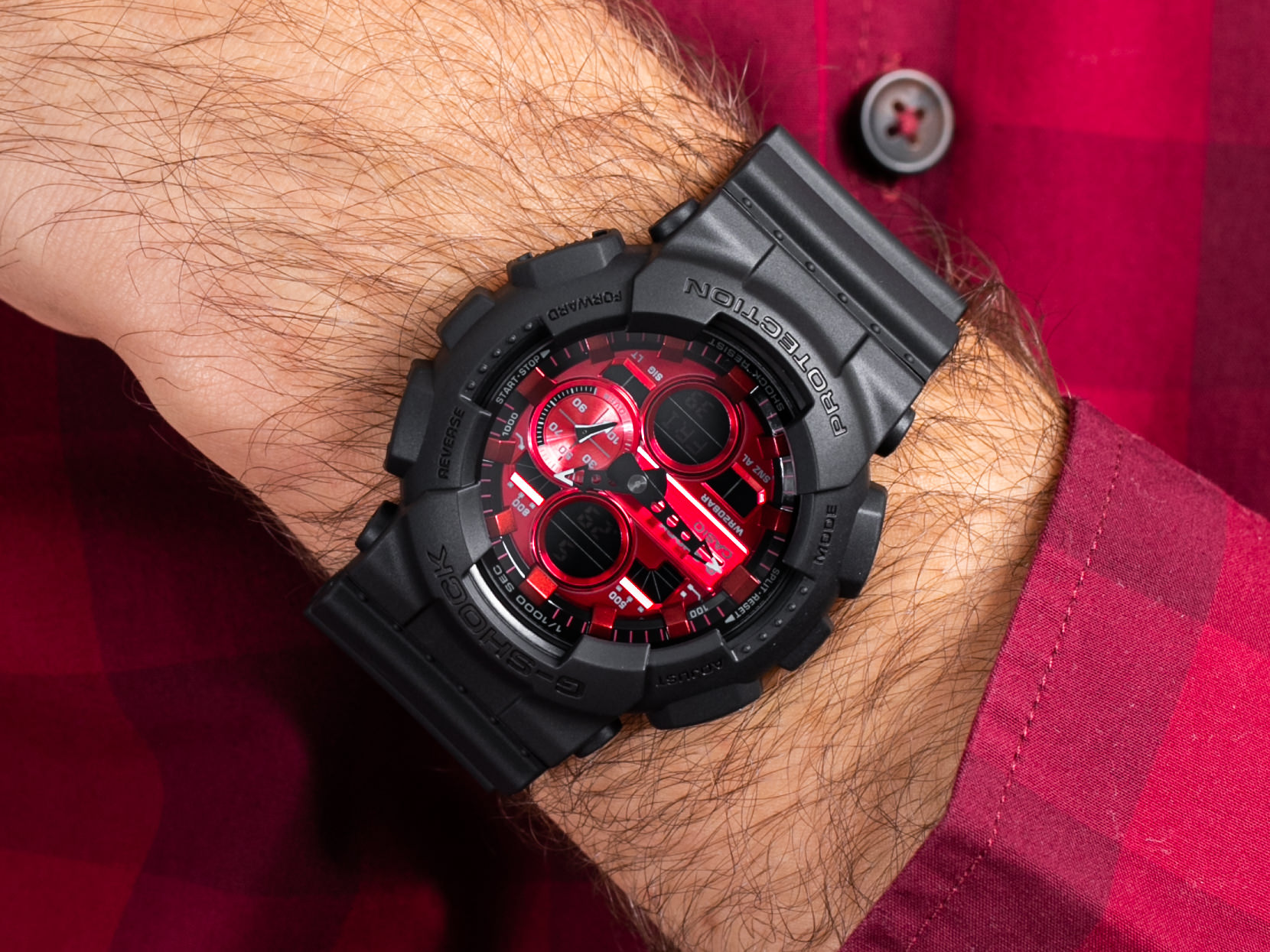 G-Shock GA-140AR-1AER zegarek sportowy G-SHOCK Original - miniatura 4