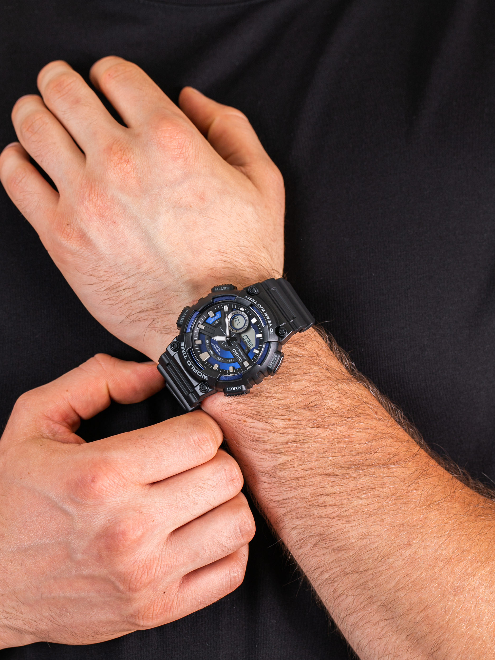 Casio AEQ-110W-2A2VEF męski zegarek Sportowe pasek - miniatura 3
