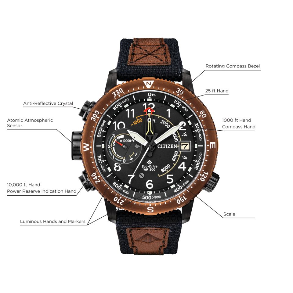 zegarek Citizen BN4049-11E solar męski Promaster PROMASTER ECO-DRIVE DIVER SKY ALTICHRON - miniatura 5