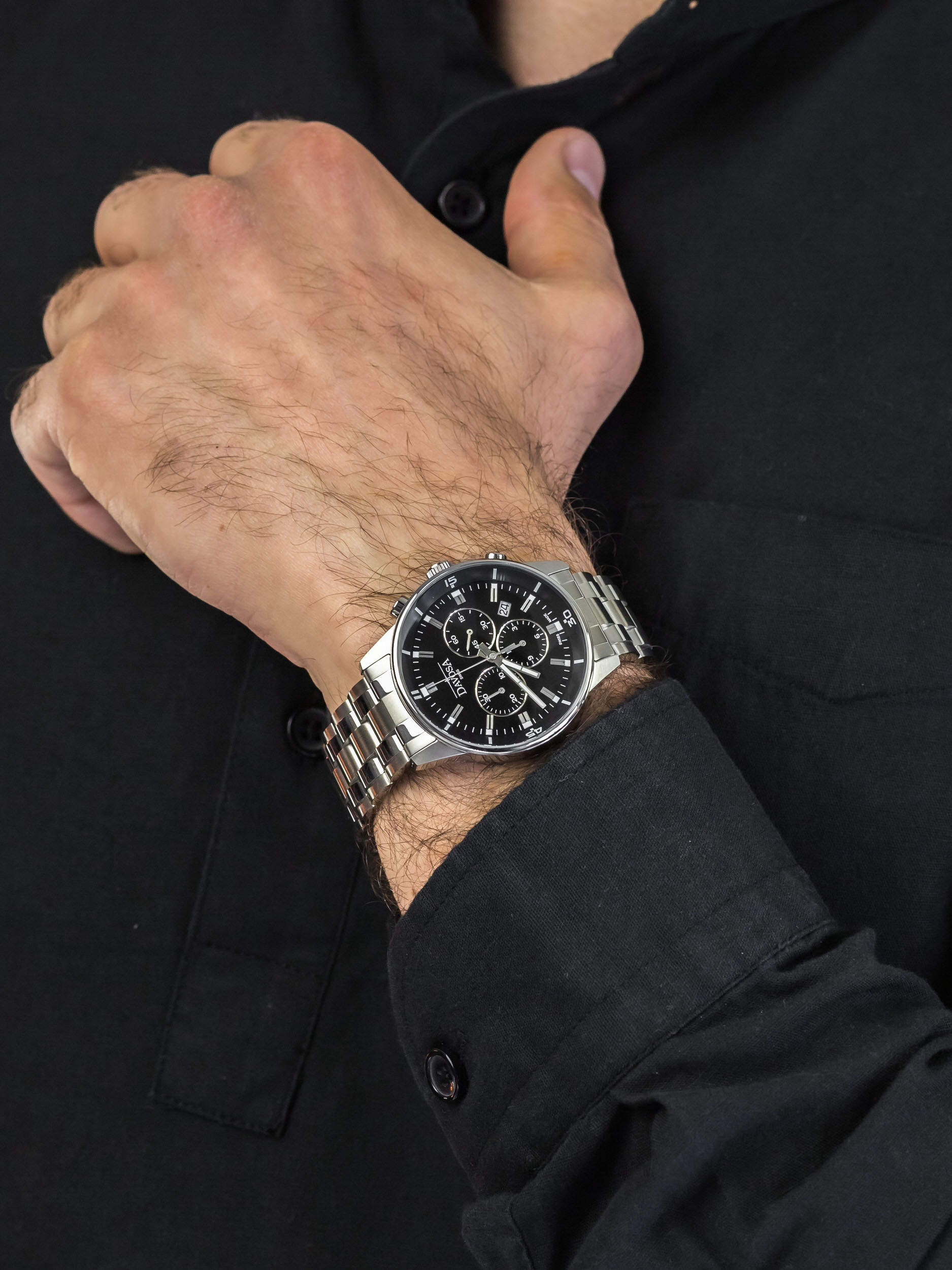 zegarek Davosa 163.481.55 VIREO CHRONOGRAPH męski z chronograf Executive - miniatura 3