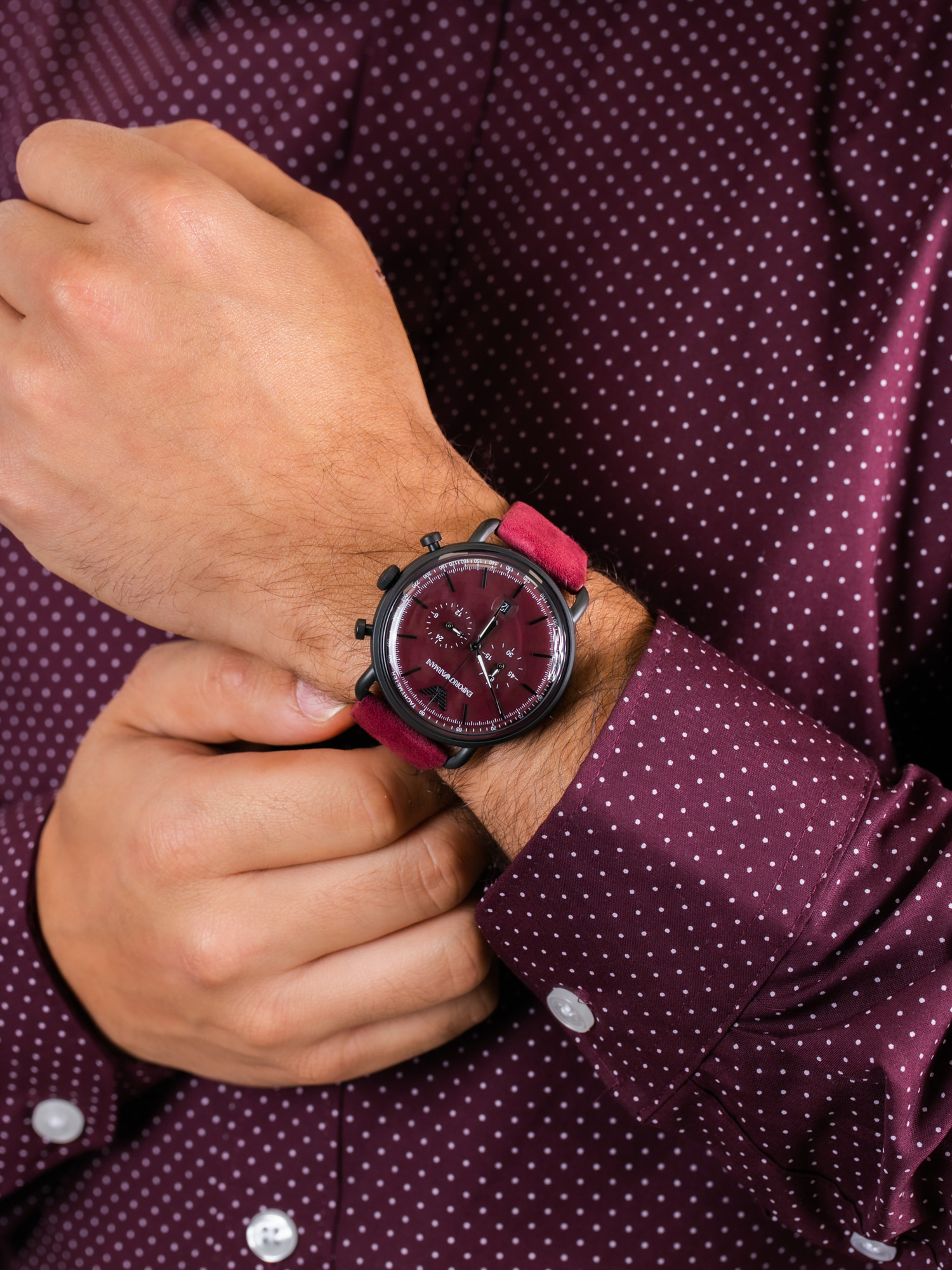 zegarek Emporio Armani AR11265 męski z tachometr Sports and Fashion - miniatura 3