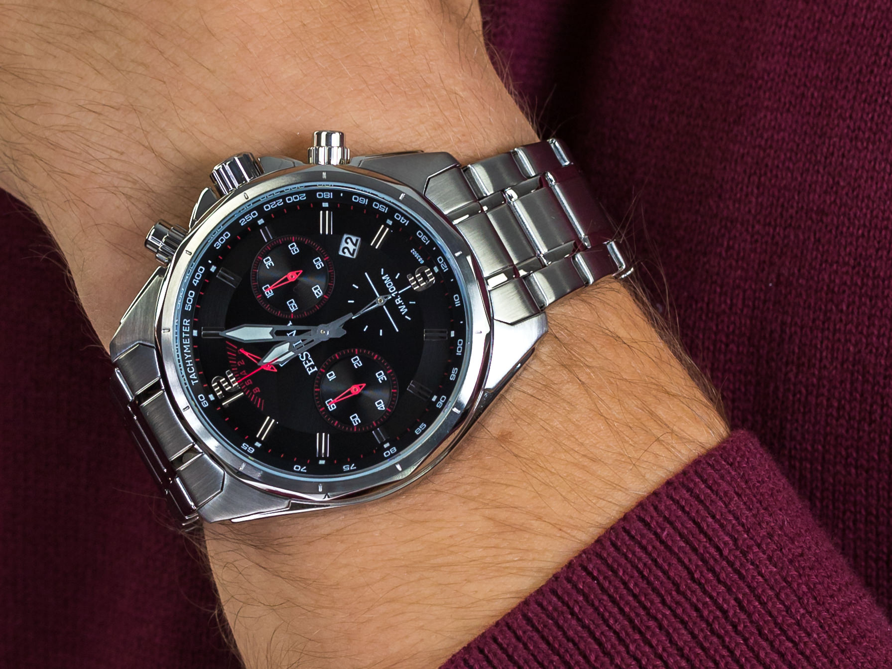 Festina F6835-2 Chronograph zegarek sportowy Chronograf - miniatura 4