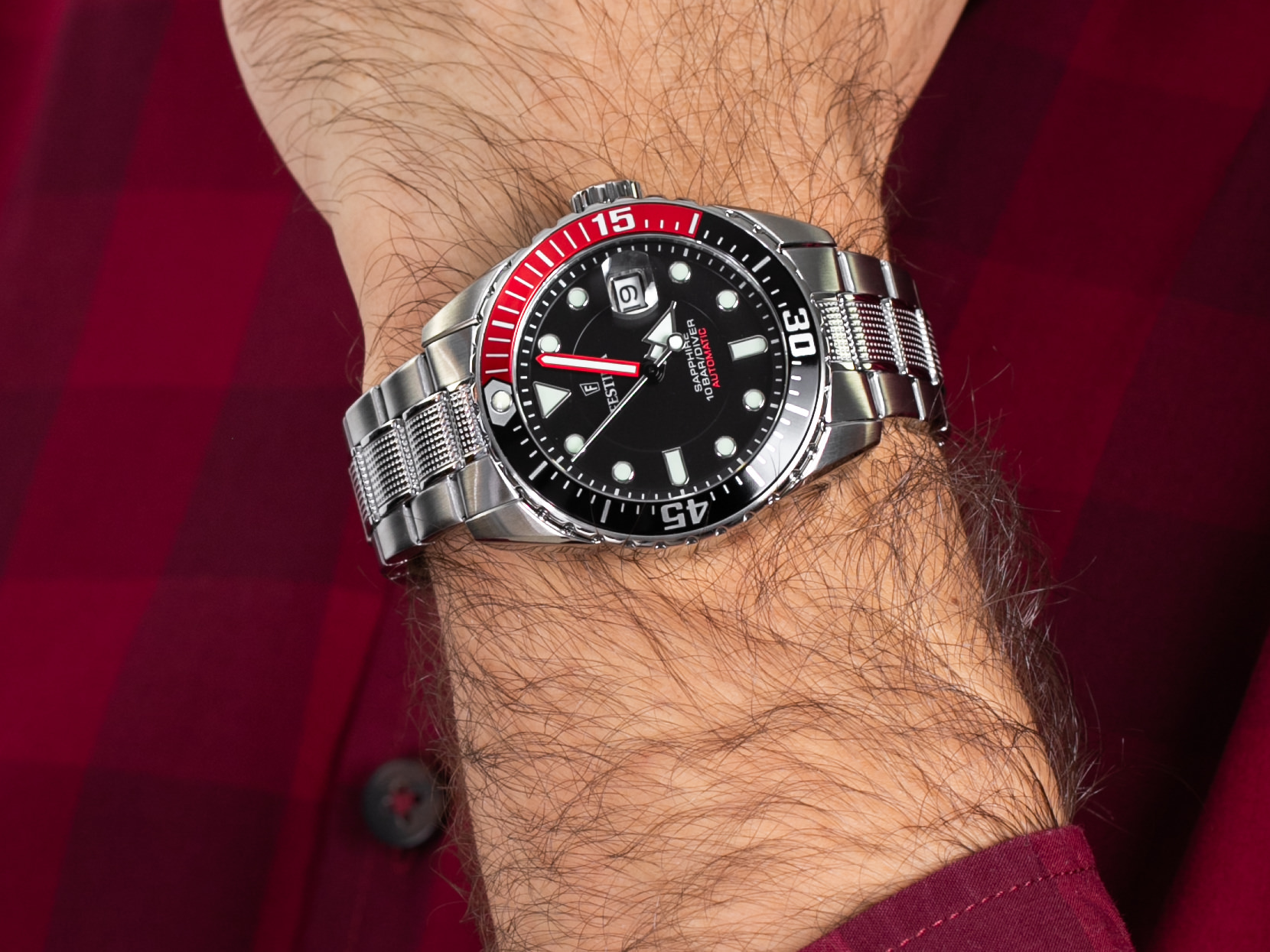 Festina F20480-4 Diver Automatic Sapphire zegarek sportowy Sport - miniatura 4