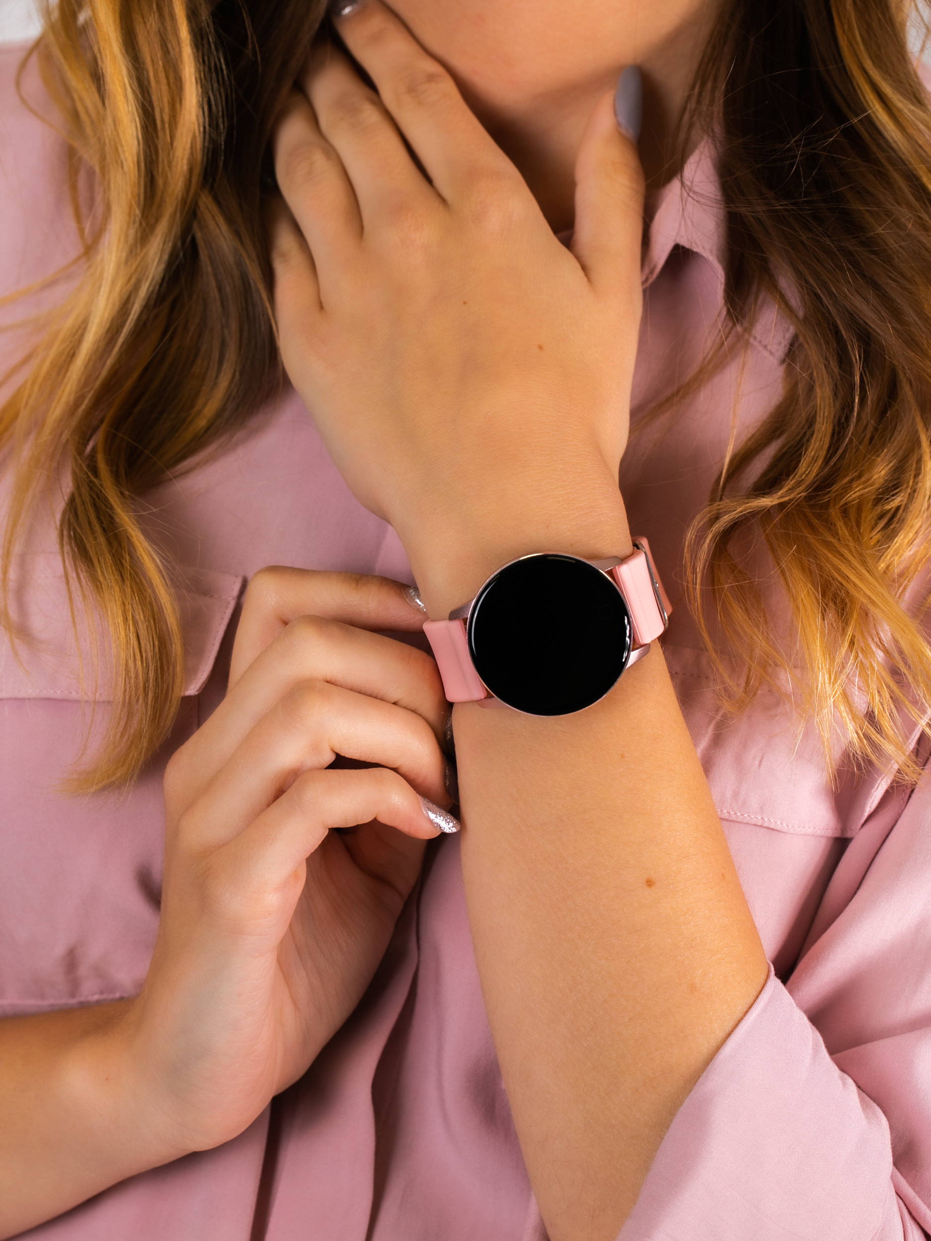 zegarek Garett 5903246286335 Smartwatch Garett Lady Bella różowy damski z krokomierz Damskie - miniatura 3