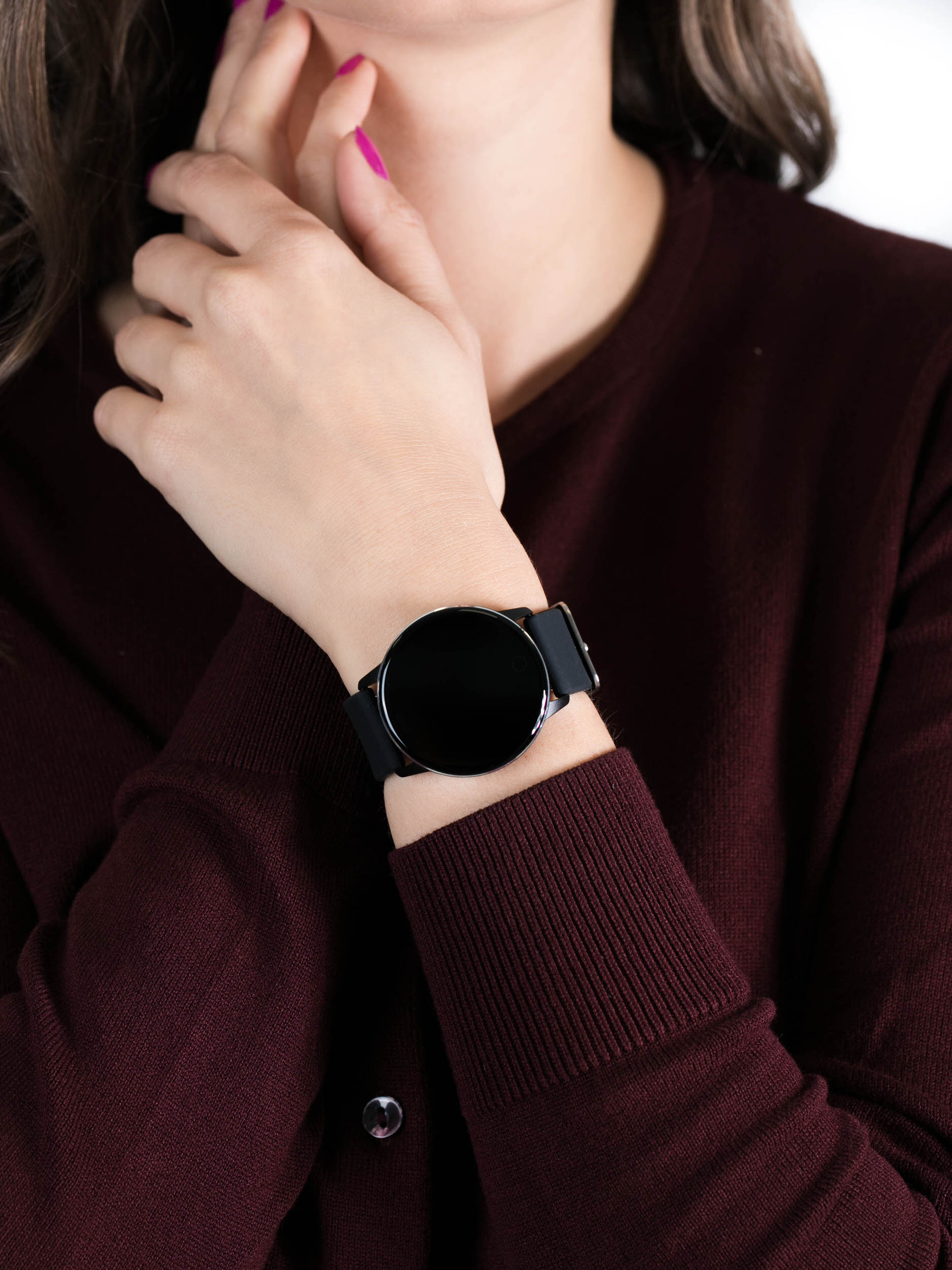 zegarek Garett 5903246286366 Smartwatch Garett Lady Bella czarny damski z krokomierz Damskie - miniatura 3