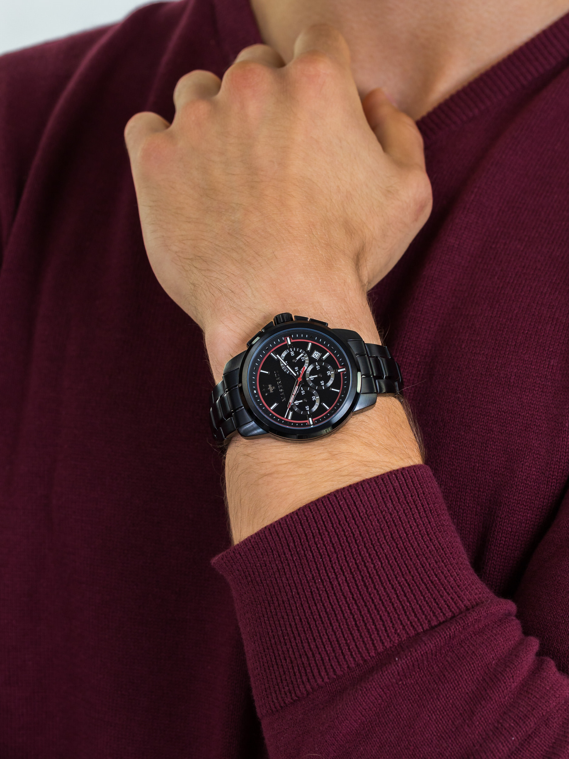 zegarek Maserati R8873621014 SUCCESSO męski z chronograf Successo - miniatura 3