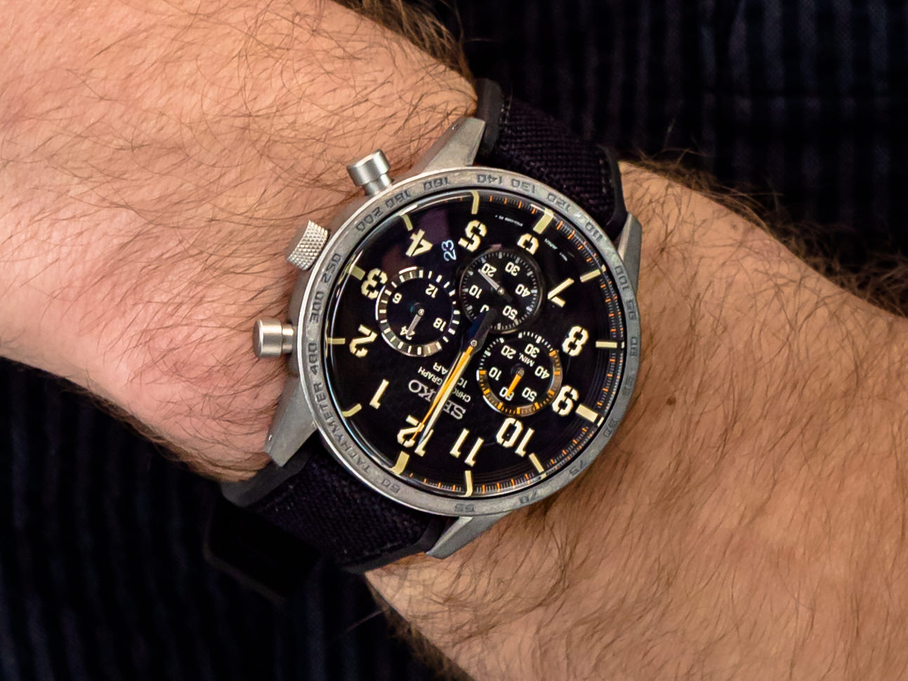 Seiko SSB367P1 zegarek sportowy Chronograph - miniatura 4