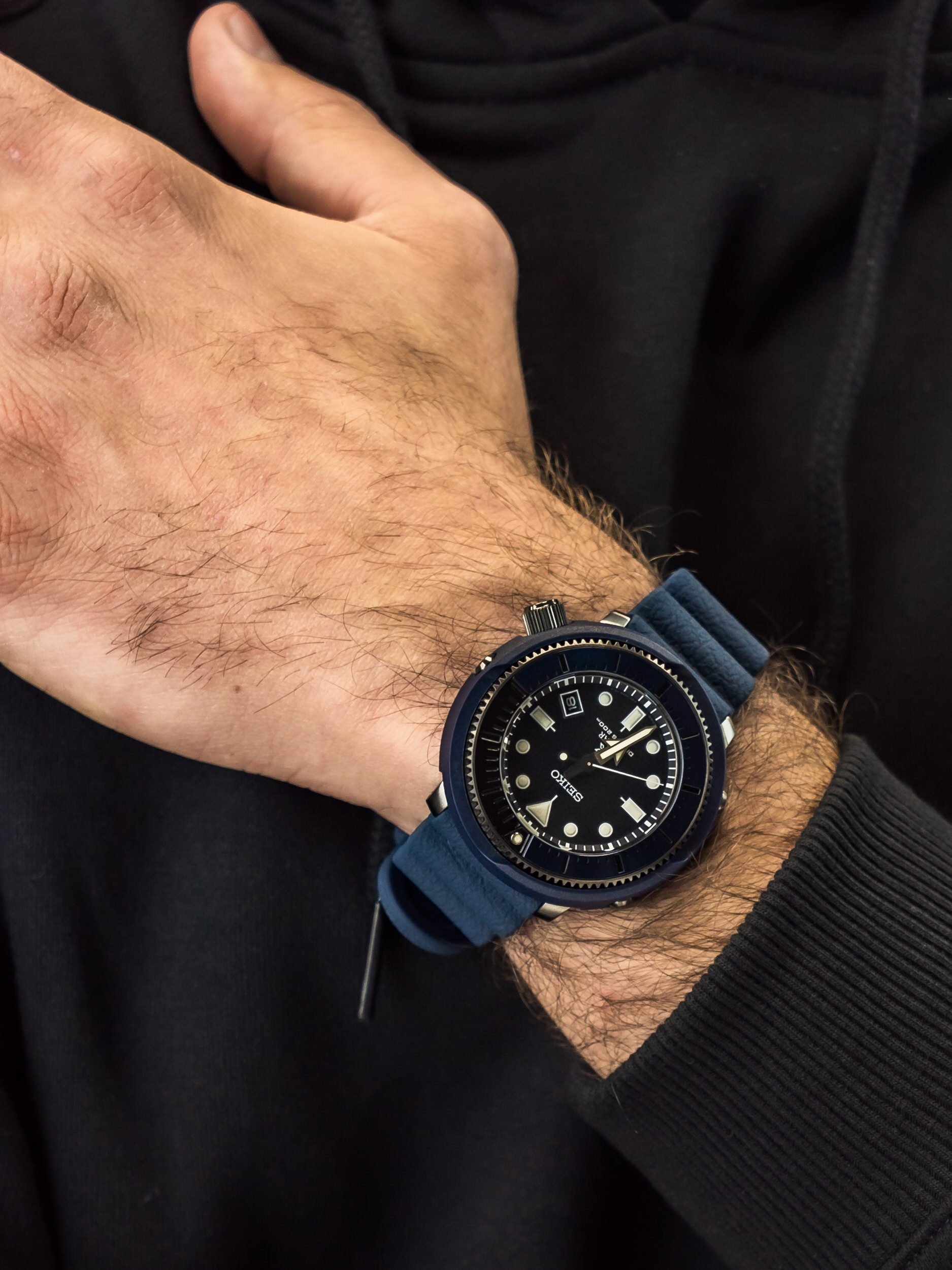Seiko SNE533P1 Prospex Tuna Street Series Solar zegarek sportowy Prospex - miniatura 4