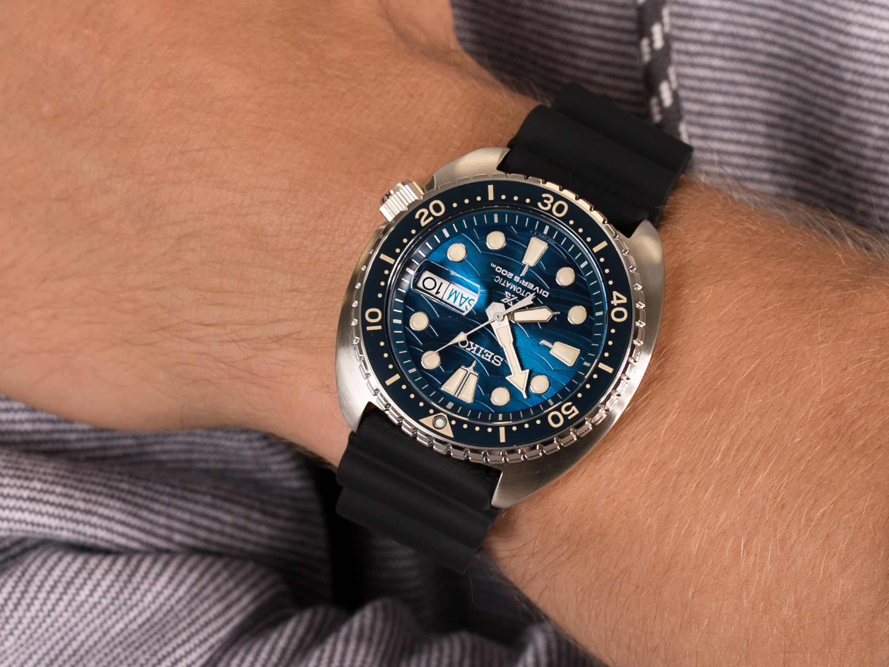 Seiko SRPE07K1 Turtle Divers 200m zegarek sportowy Prospex - miniatura 7