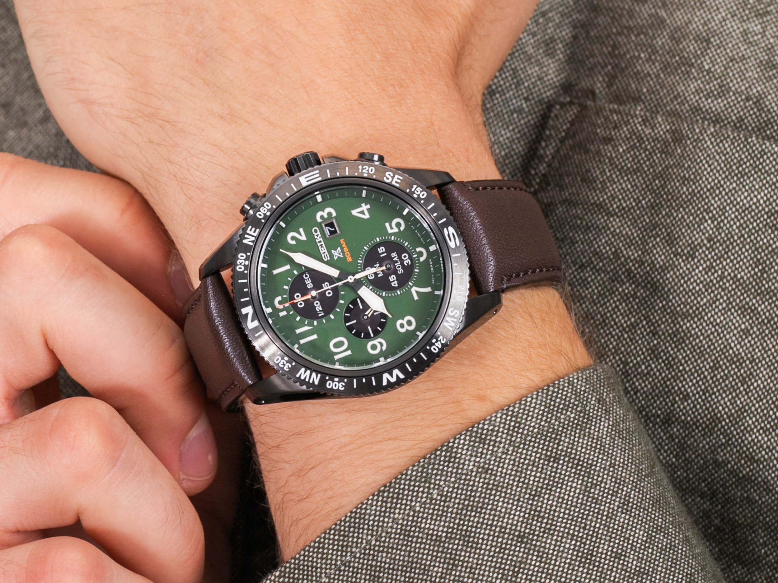 Seiko SSC739P1 Prospex Chronograph Solar zegarek sportowy Prospex - miniatura 4