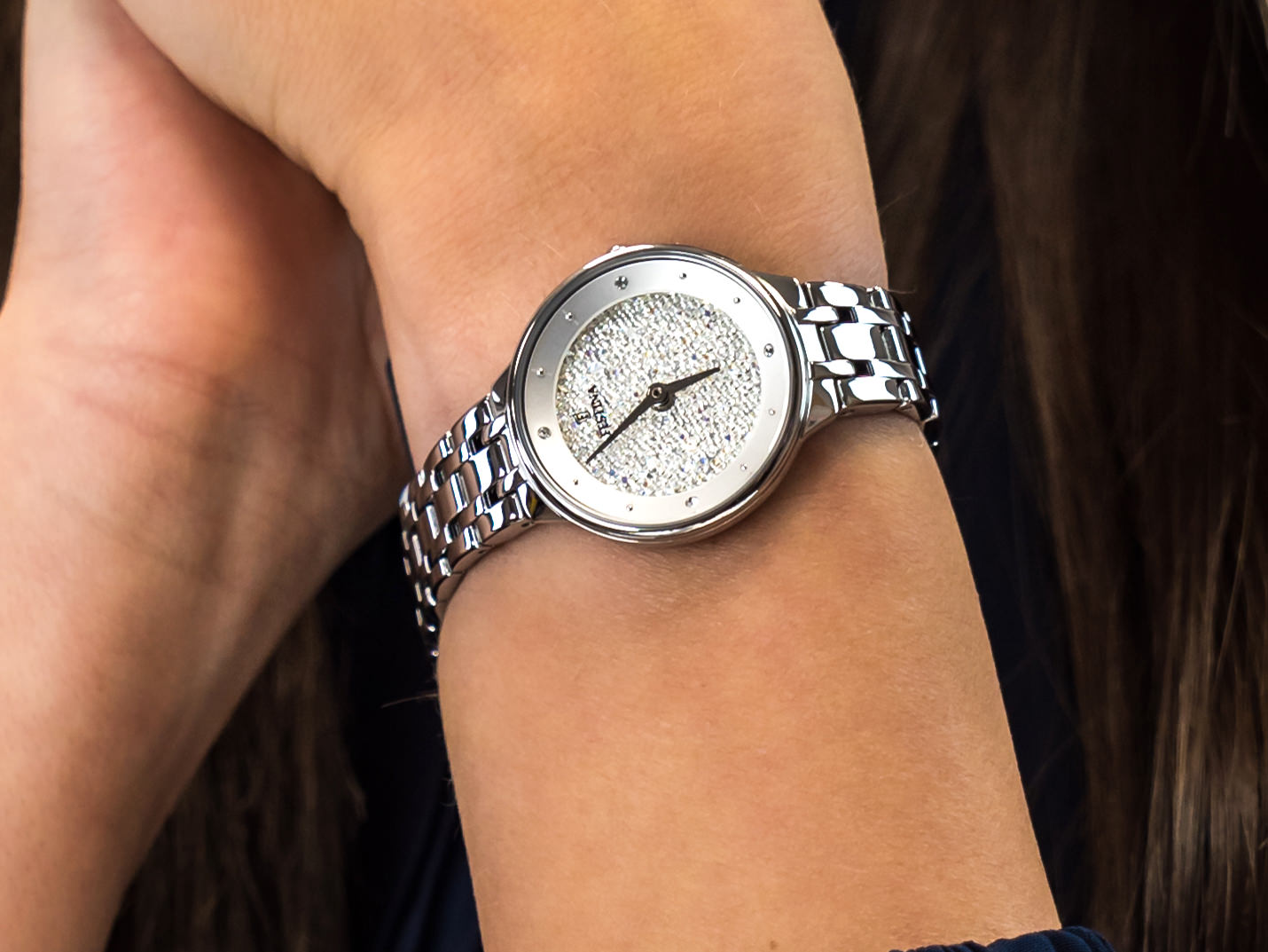 Festina F20382-1 Mademoiselle Swarovski zegarek elegancki Mademoiselle - miniatura 4