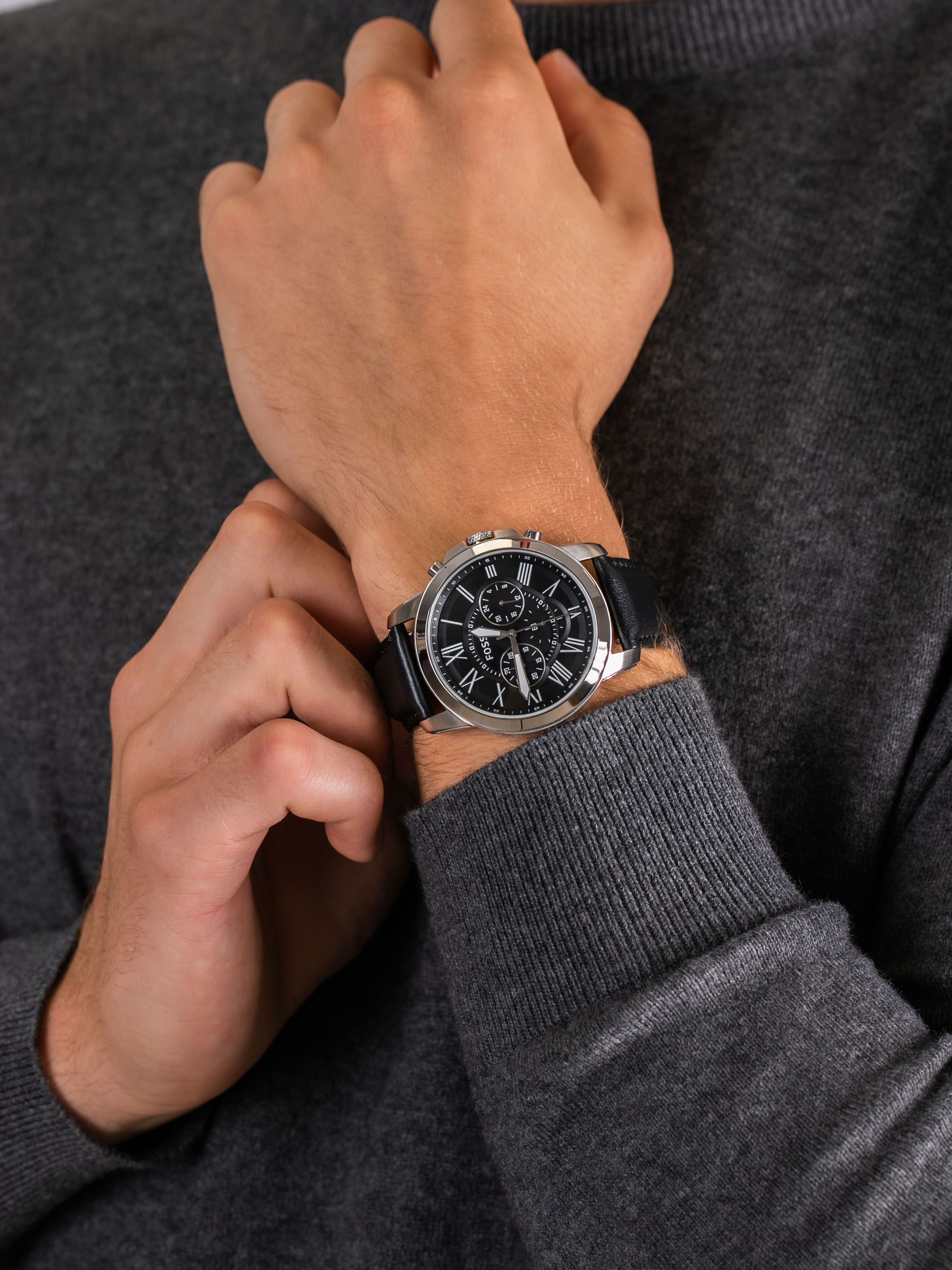 zegarek Fossil FS4812IE GRANT męski z chronograf Grant