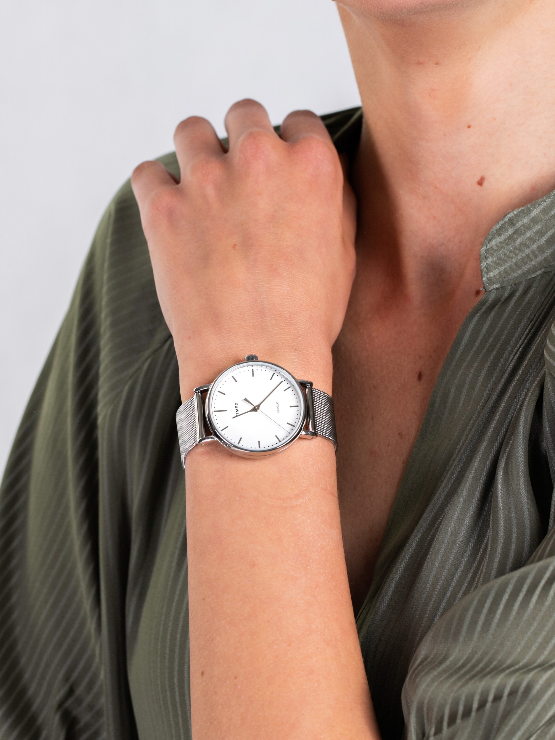Timex TW2R26600 damski zegarek Fairfield bransoleta