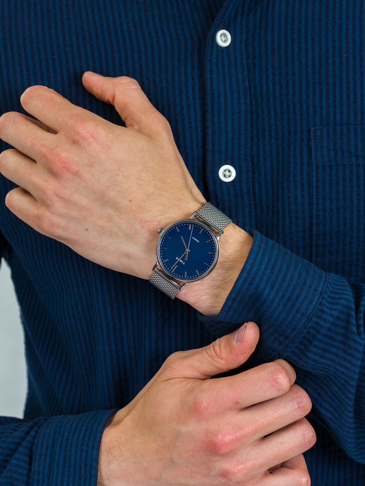 Timex TW2T37500 męski zegarek Fairfield bransoleta - miniatura 3
