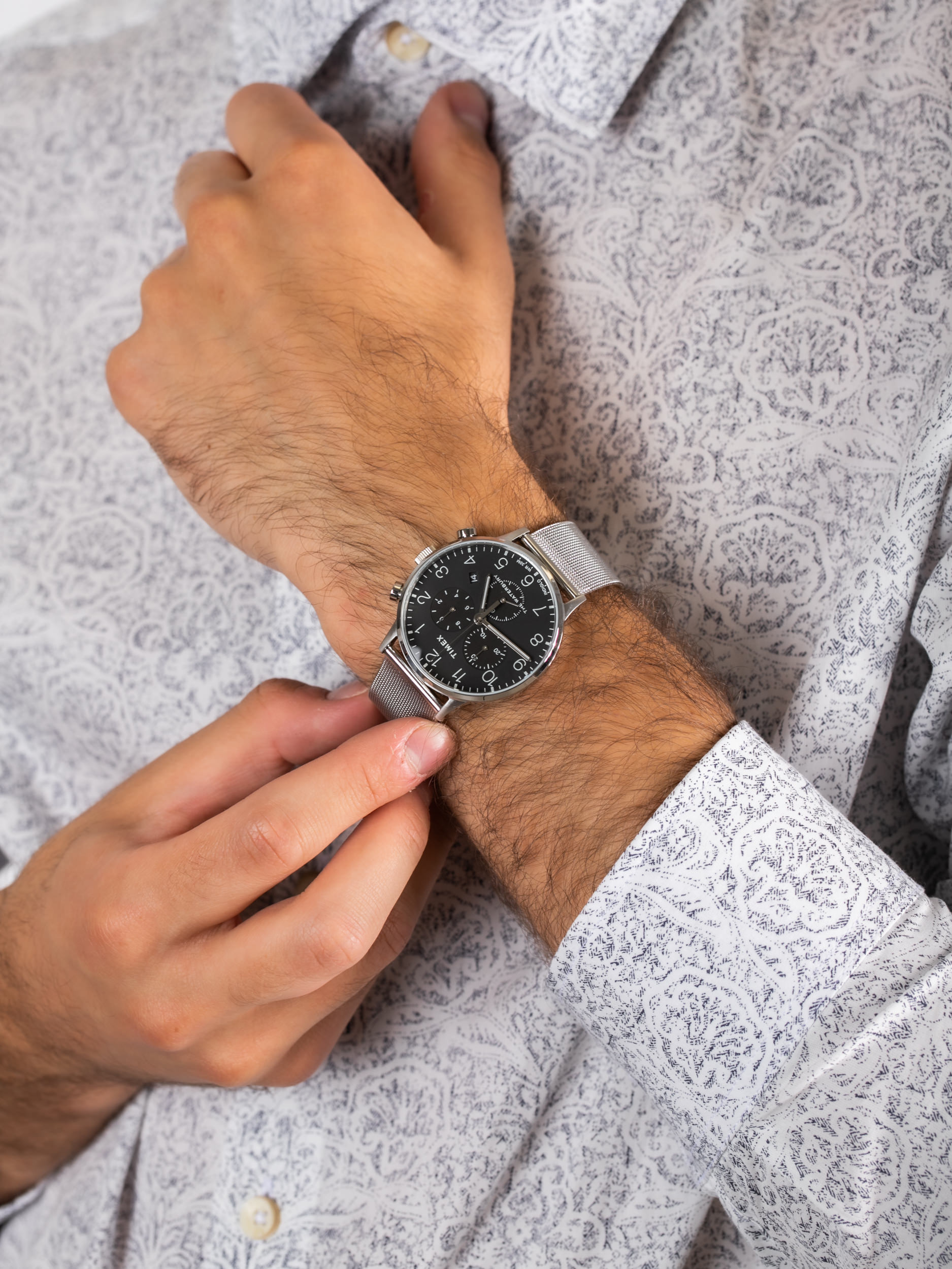 zegarek Timex TW2T36600 The Waterbury męski z chronograf Waterbury - miniatura 3