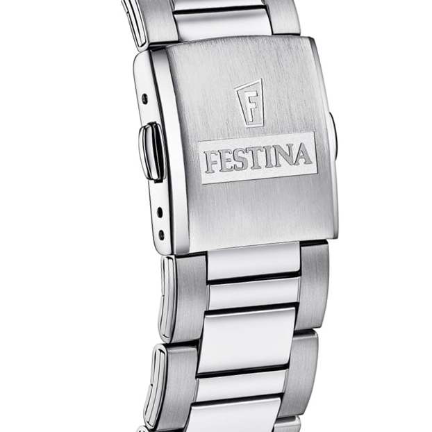 Festina F16807-1 zegarek srebrny klasyczny Classic bransoleta - miniatura 5