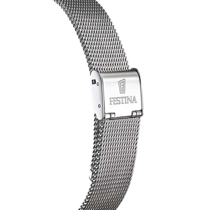 Festina F20015-1 zegarek srebrny klasyczny Classic bransoleta - miniatura 5