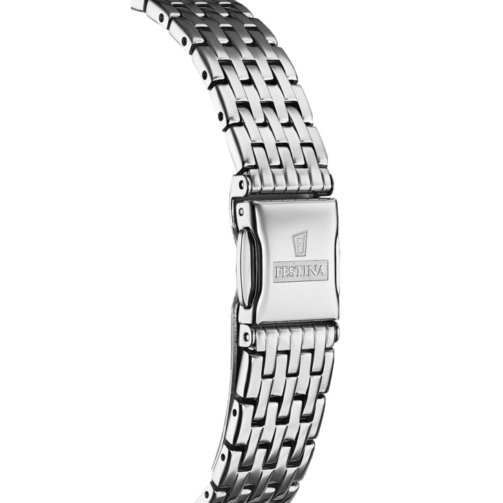 Festina F20019-2 zegarek srebrny klasyczny Classic bransoleta