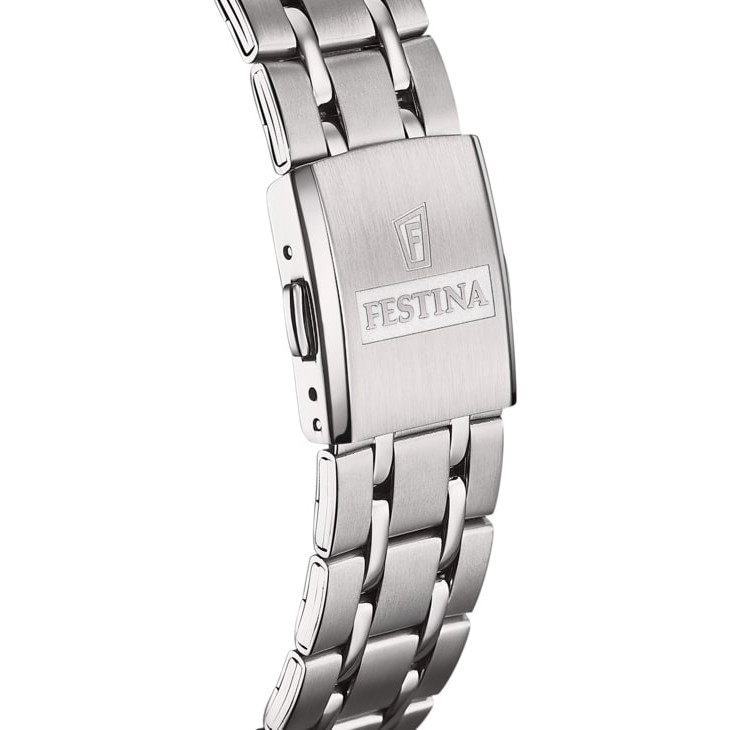 Festina F20276-3 zegarek srebrny klasyczny Classic bransoleta - miniatura 5