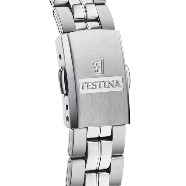 Festina F20438-6 zegarek srebrny klasyczny Classic bransoleta - miniatura 5