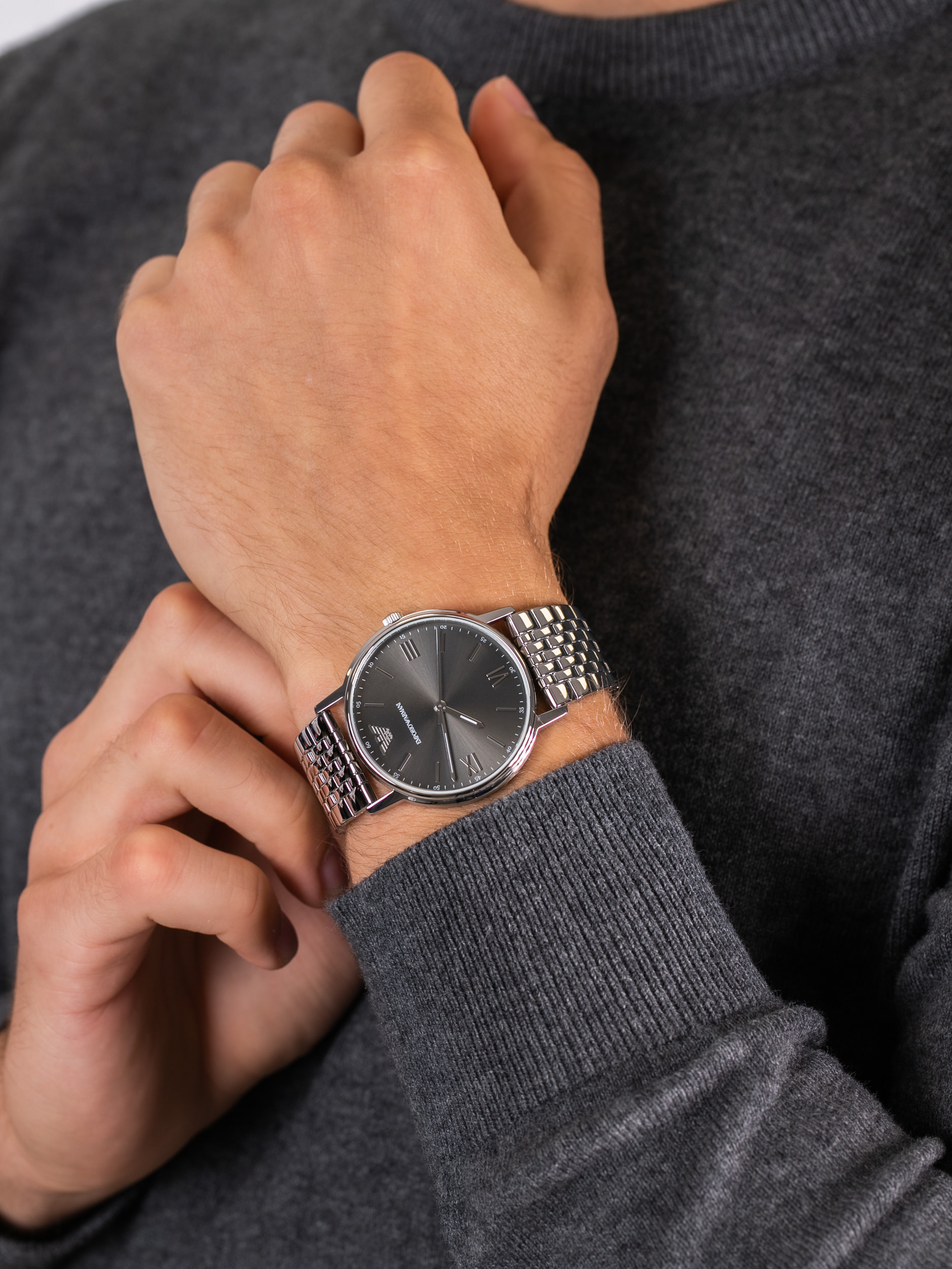 Emporio Armani AR80030 męski zegarek Classics bransoleta - miniatura 3