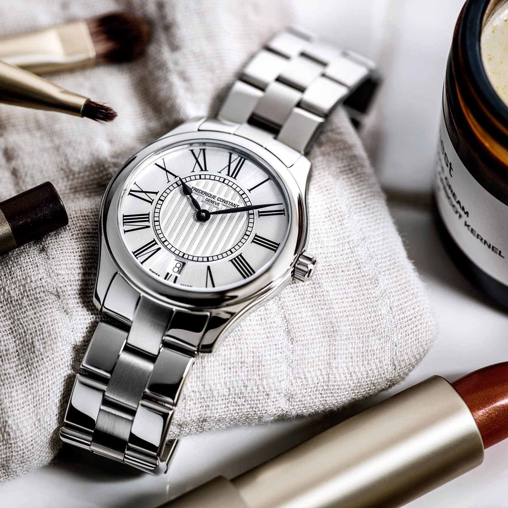 Frederique Constant FC-220MS3B6B zegarek srebrny klasyczny Classics bransoleta - miniatura 8