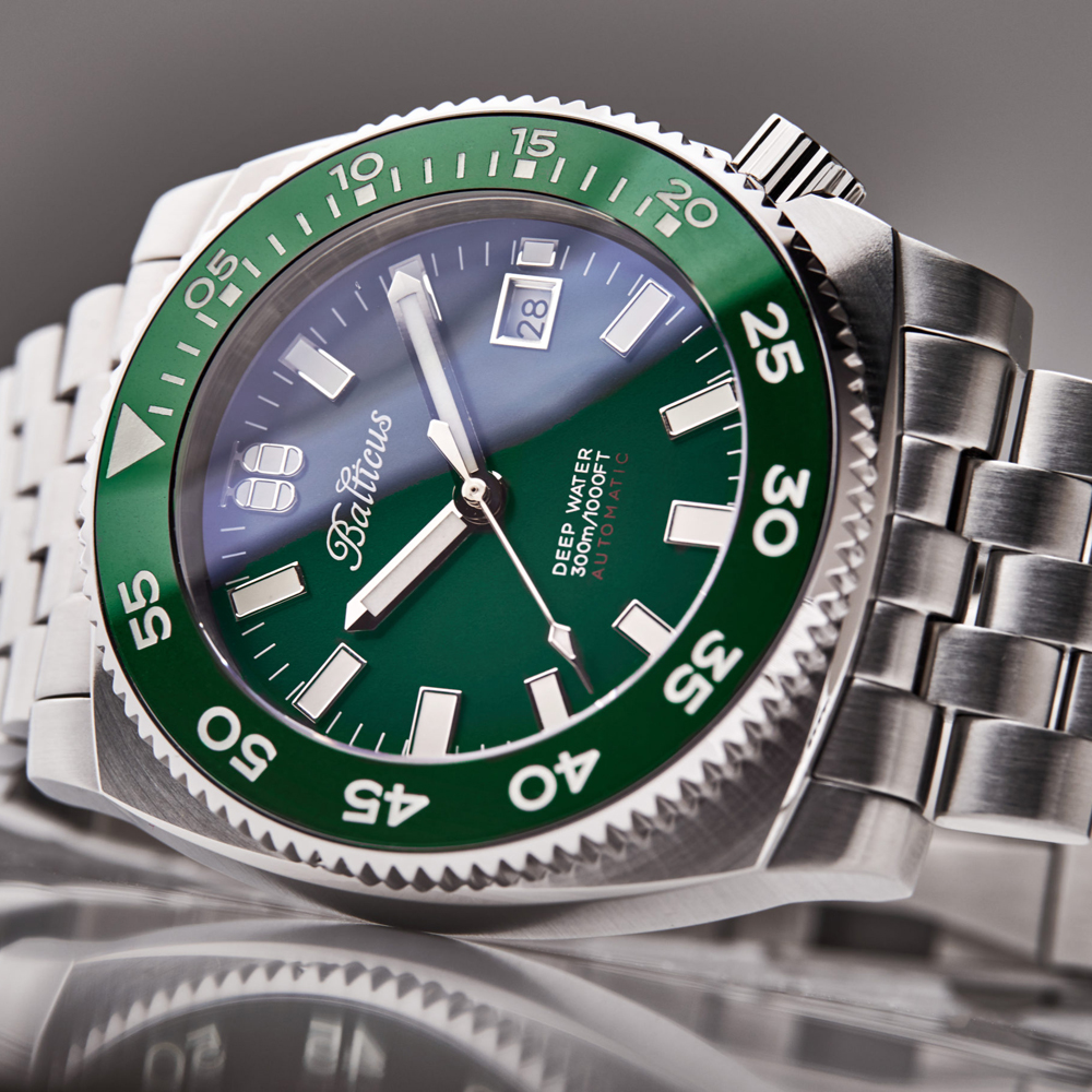zegarek Balticus BLT-DW-GRN automatyczny męski Deep Water Deep Water – zielony - miniatura 5