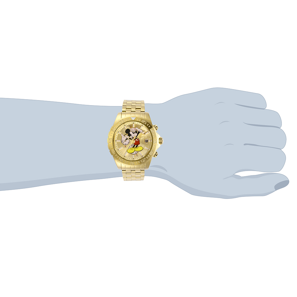 Invicta 27376 zegarek złoty klasyczny Disney bransoleta - miniatura 5