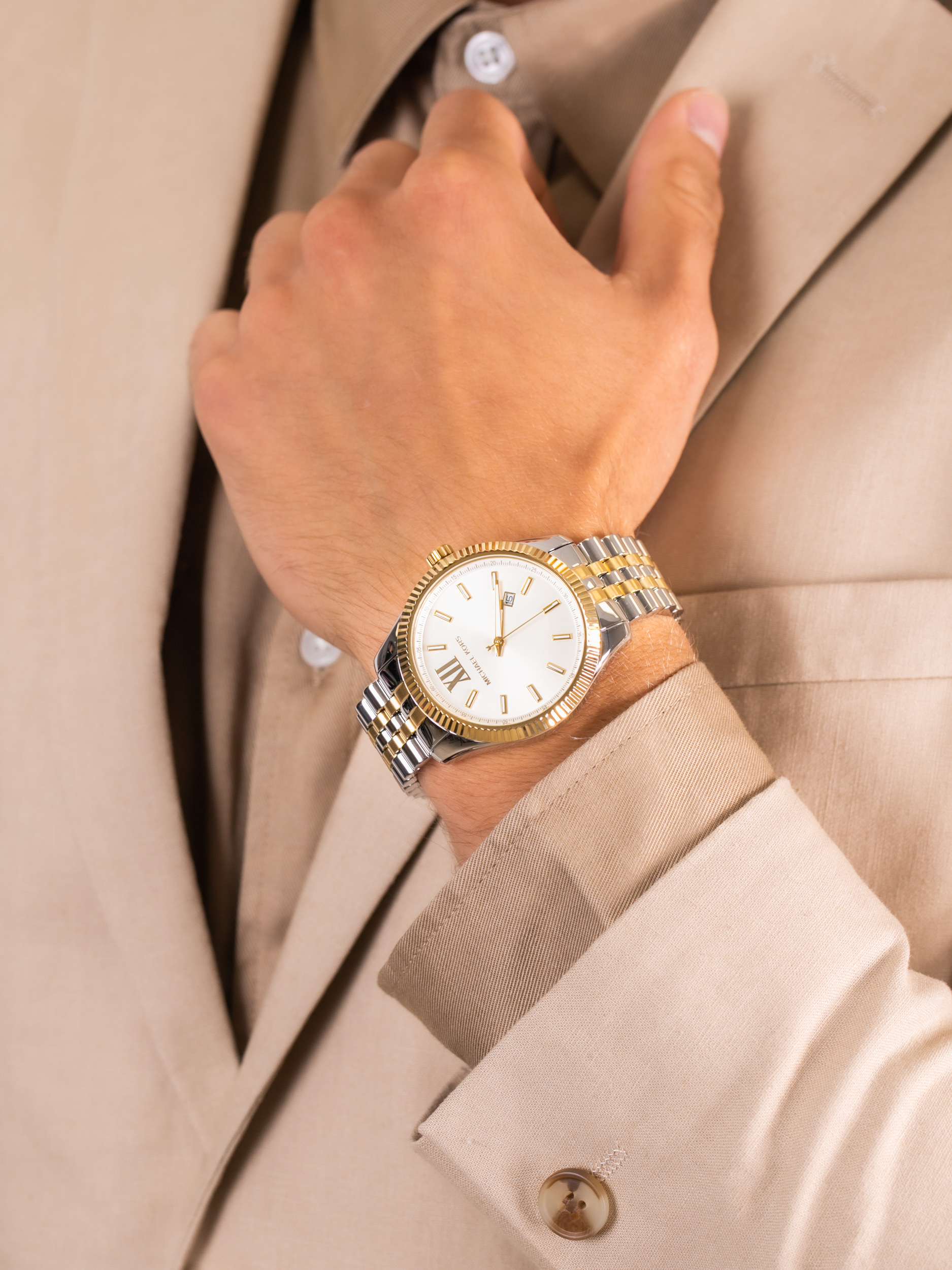 Michael Kors MK8752 męski zegarek Lexington bransoleta - miniatura 3