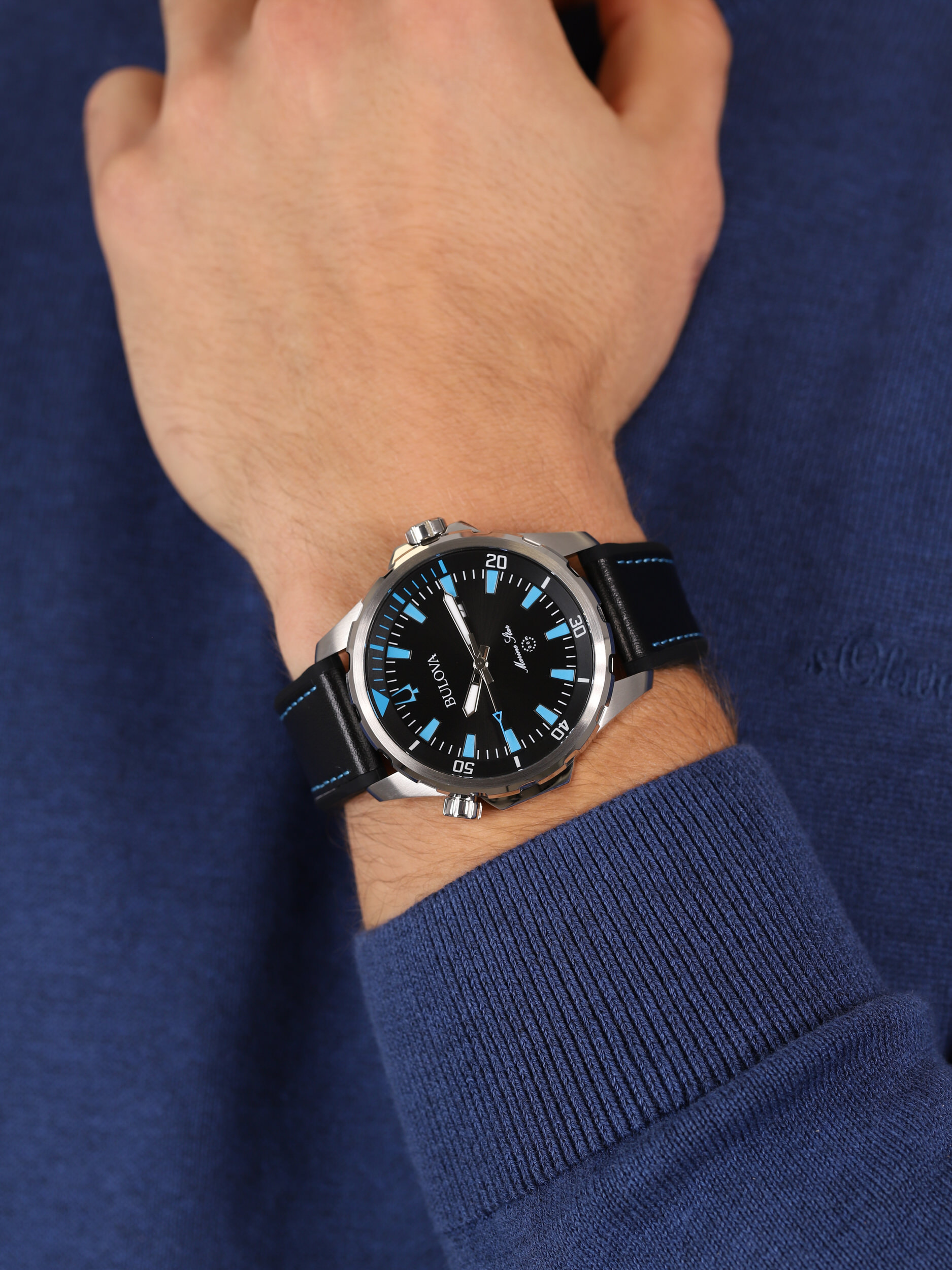 Bulova 96B337 męski zegarek Marine Star pasek
