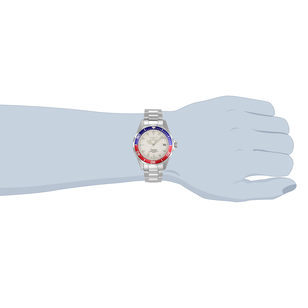 Invicta 8933 zegarek srebrny klasyczny Pro Diver bransoleta - miniatura 5