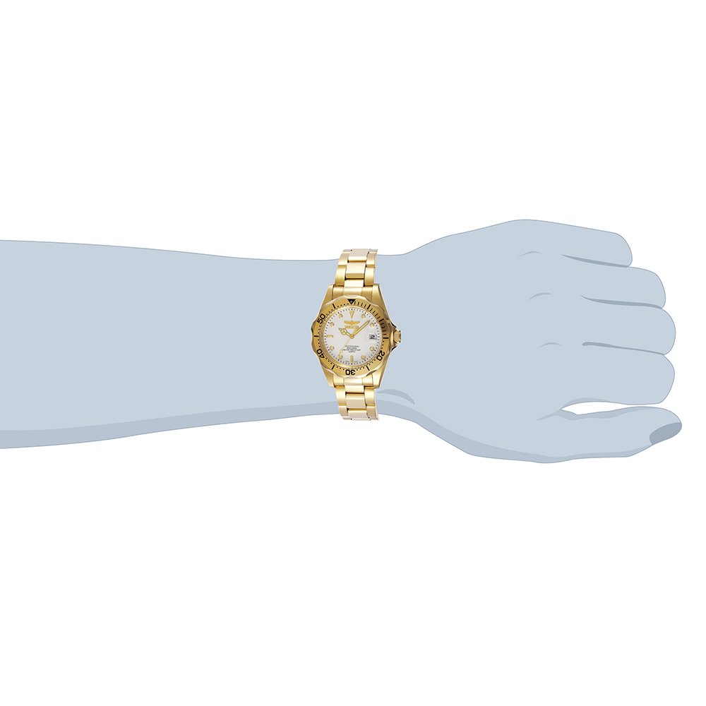 Invicta 8938 zegarek złoty klasyczny Pro Diver bransoleta - miniatura 5