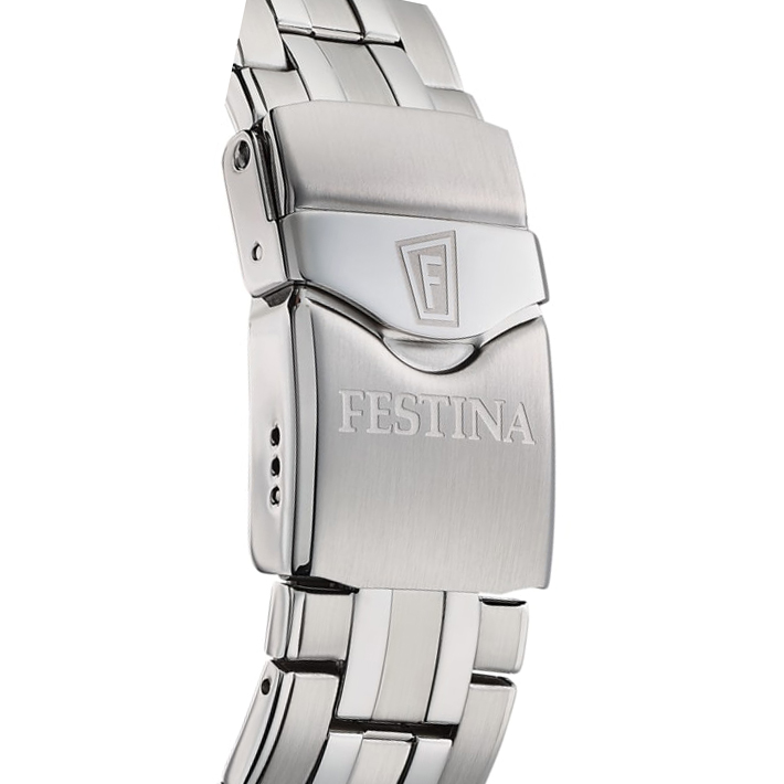 Festina F20461-3 zegarek srebrny klasyczny Sport bransoleta - miniatura 5