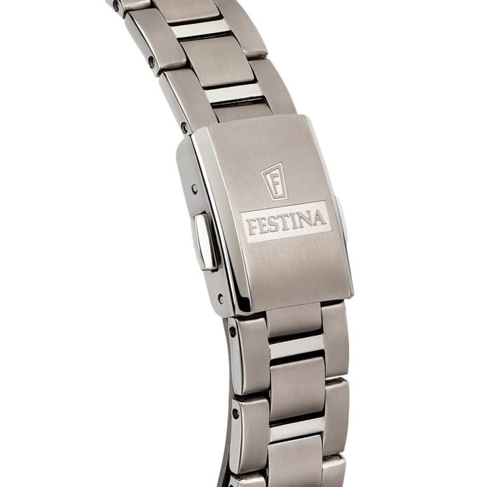 Festina F20436-2 zegarek srebrny klasyczny Titanium bransoleta - miniatura 5