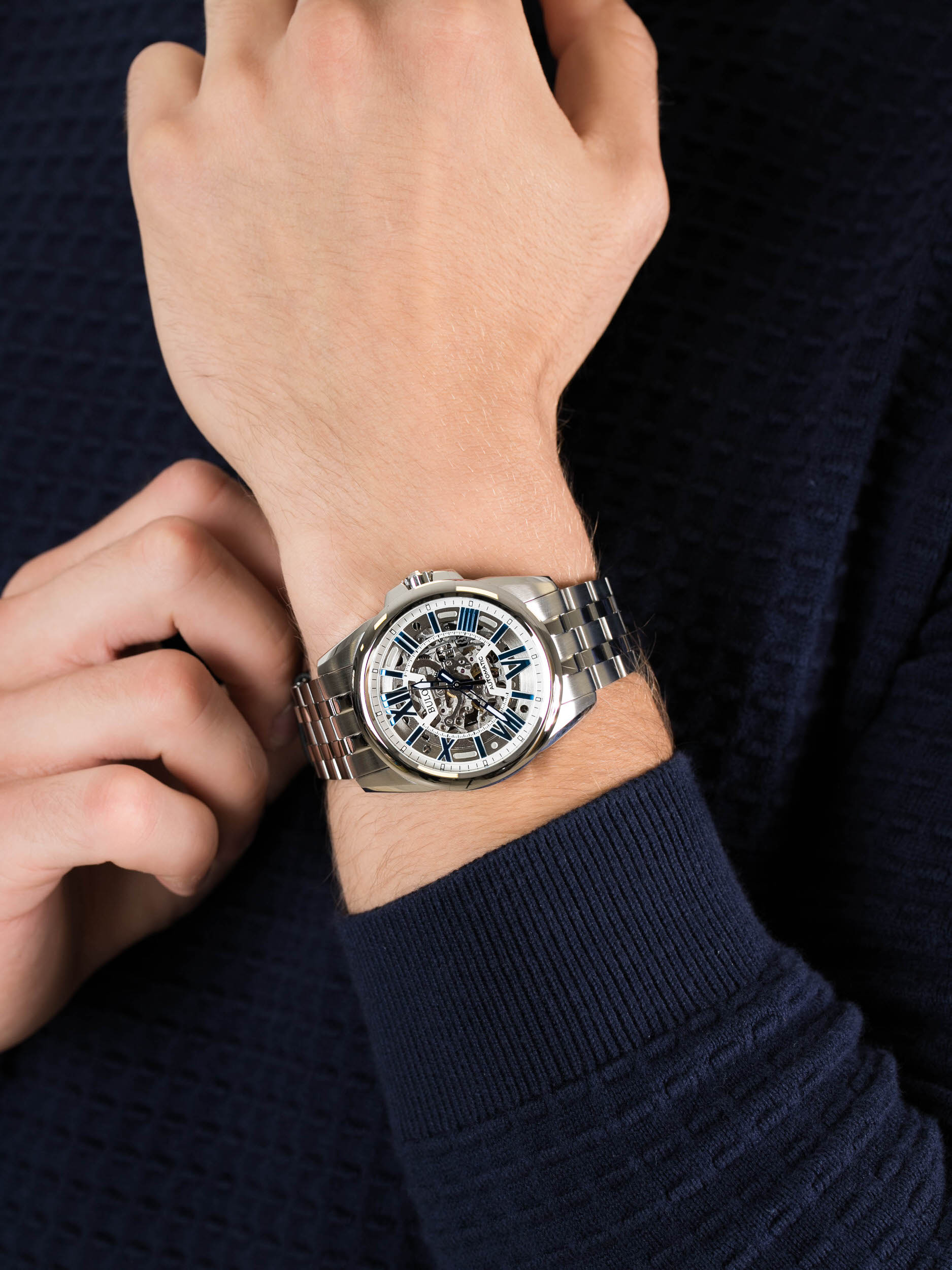 Bulova 96A187 męski zegarek Automatic bransoleta - miniatura 3